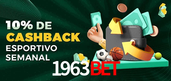 10% de bônus de cashback na 1963Bet